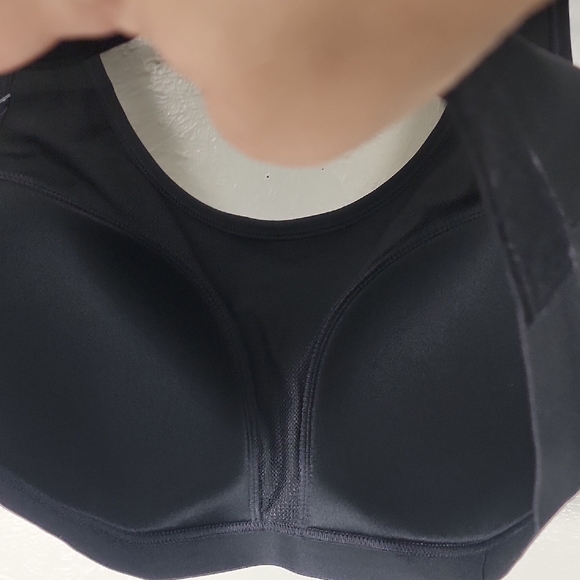 NWT Avia Black Racerback Sports Bra for Intense Workouts - Picture 5 of 7